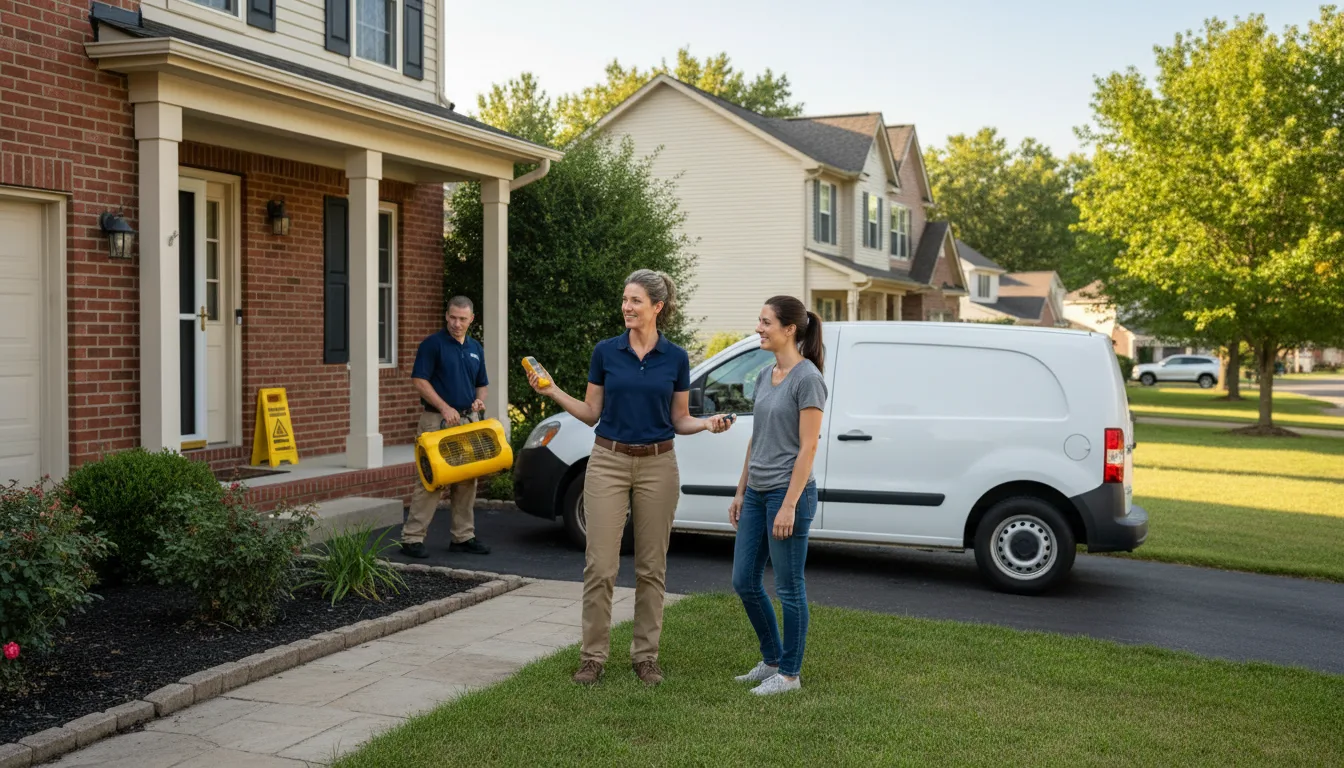 Residential water damage restoration in Parkesburg, PA